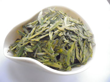 China Curved Shape lung ching dragonwell green tea Fresh Tea Leaf material supplier